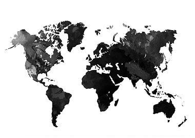 Amazing ink world map