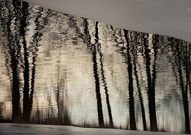 Painting on the ice wall