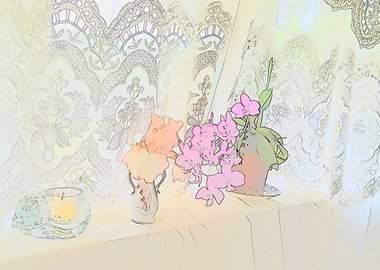 Morning with Flowers