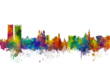 Marseille France Skyline