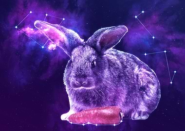 Galaxy Rabbit with Carrot