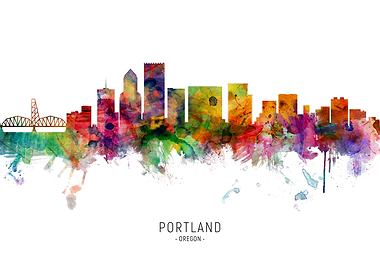 Portland Oregon Skyline