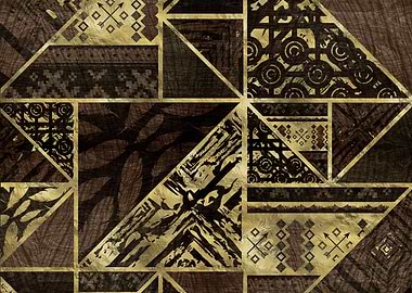 Geometric Wooden Pattern