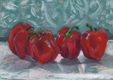 Red Bell Paprika Peppers