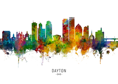 Dayton Ohio Skyline