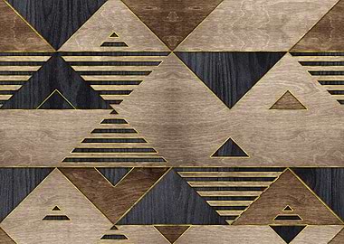 Geometric Wooden Pattern