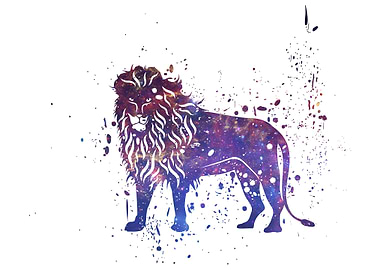 Lion Galaxy Splatter
