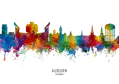 Auburn Alabama Skyline