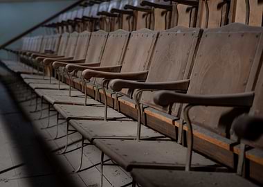 Seats of an old theater