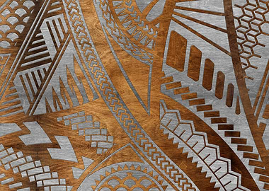 Geometric Wooden Pattern
