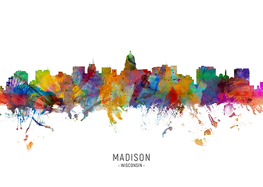 Madison Wisconsin Skyline