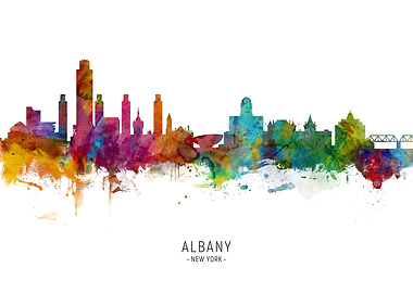 Albany New York Skyline