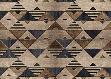 Geometric Wooden Pattern