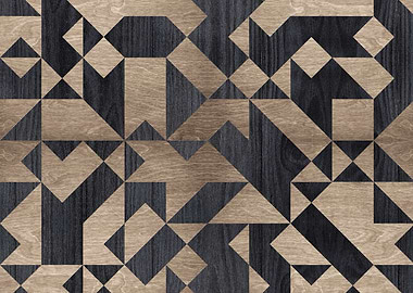 Geometric Wooden Pattern