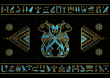 Egyptian Cats Ornament