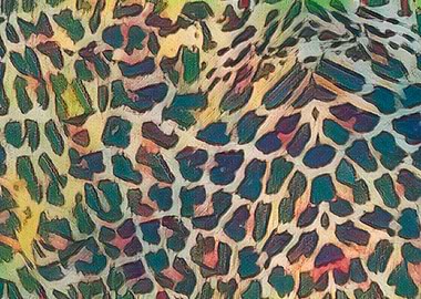 abstract leopard