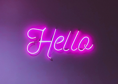 Neon Hello