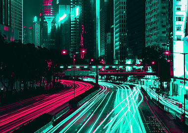 Cyberpunk City Trails