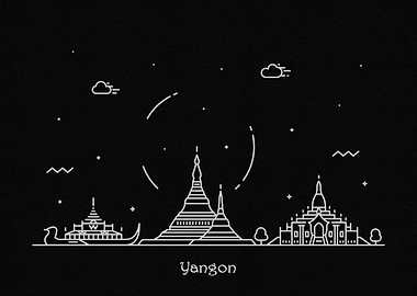 Yangon Skyline