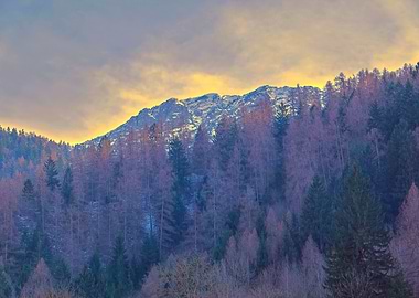 snowy mountain landscape