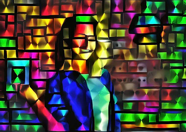 Girl in Magic Labyrinth