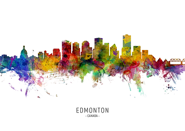 Edmonton Canada Skyline