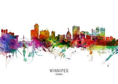 Winnipeg Canada Skyline