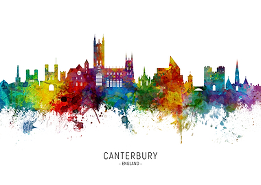 Canterbury England Skyline