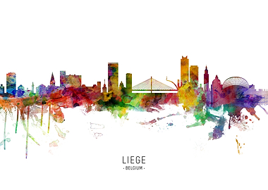 Liege Belgium Skyline
