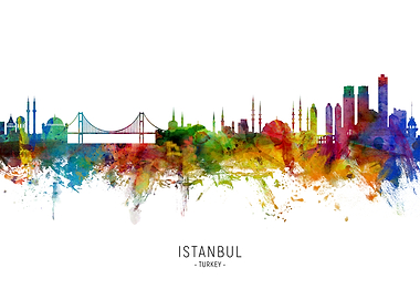 Istanbul Turkey Skyline