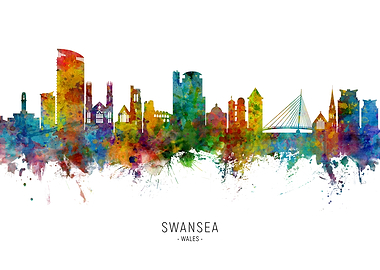 Swansea Wales Skyline