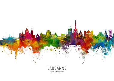 Lausanne Skyline