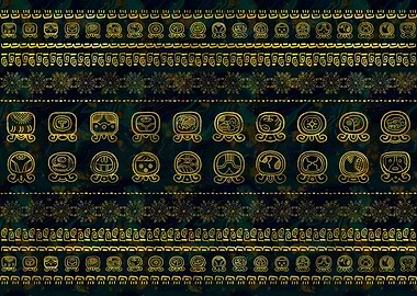 Maya Calendar Glyphs