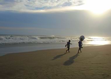 Musicians in the Beach