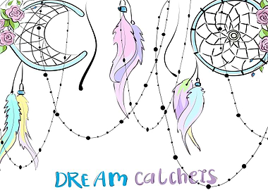 Colorful dreamcatchers