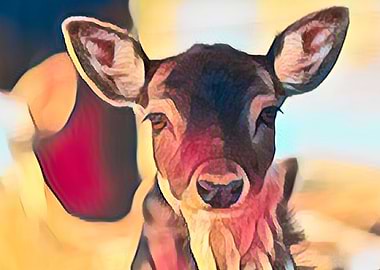 deer in the mountain