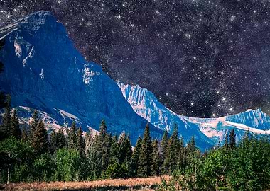 Space Mountain Surreal Art