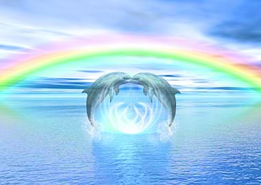 Dolphins Rainbow Healing