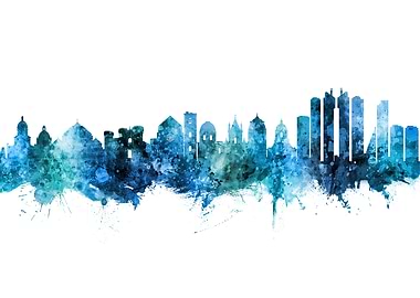 Naples Italy Skyline