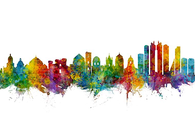 Naples Italy Skyline