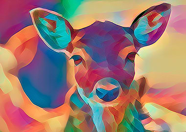 deer in the mountain