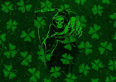 St Patricks Day Skull
