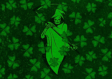 St Patricks Day Skull