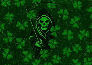 St Patricks Day Skull