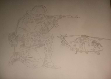 A soldier and his wings