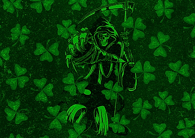 St Patricks Day Skull