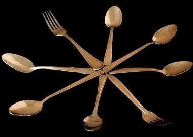 Silverware art