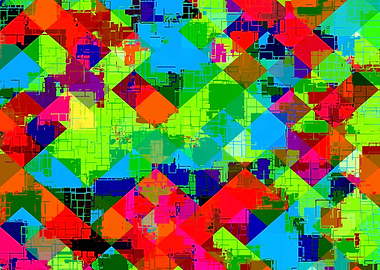 geometric pixel pattern