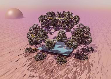 Love Planet Mars Landscape