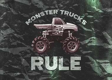 Monster Trucks Rule Retro